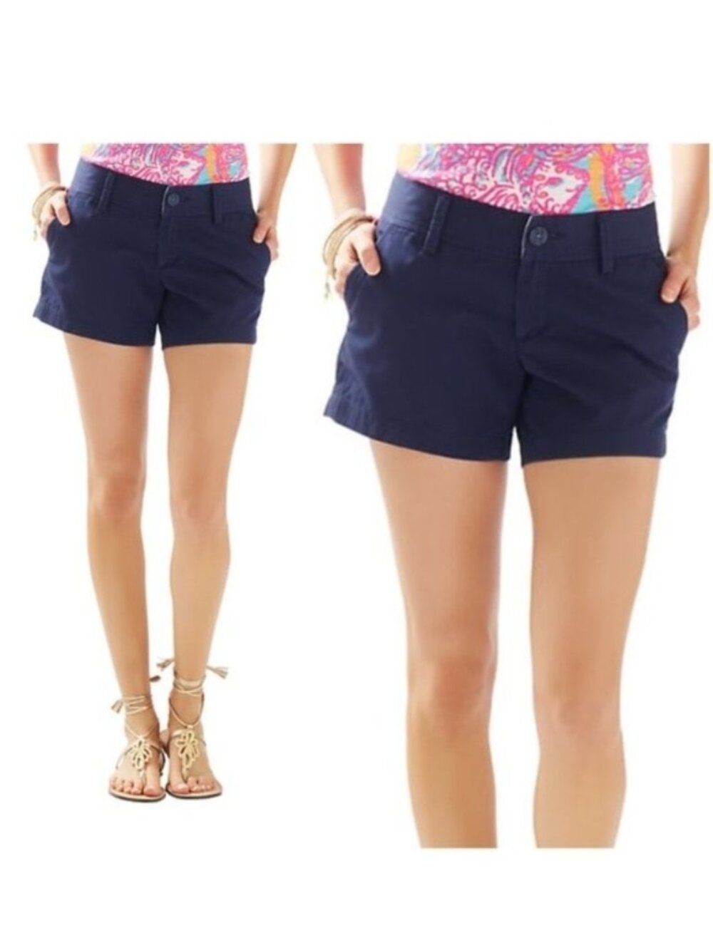 Lilly Pulitzer | Navy Blue 5" Callahan Shorts | Size 2